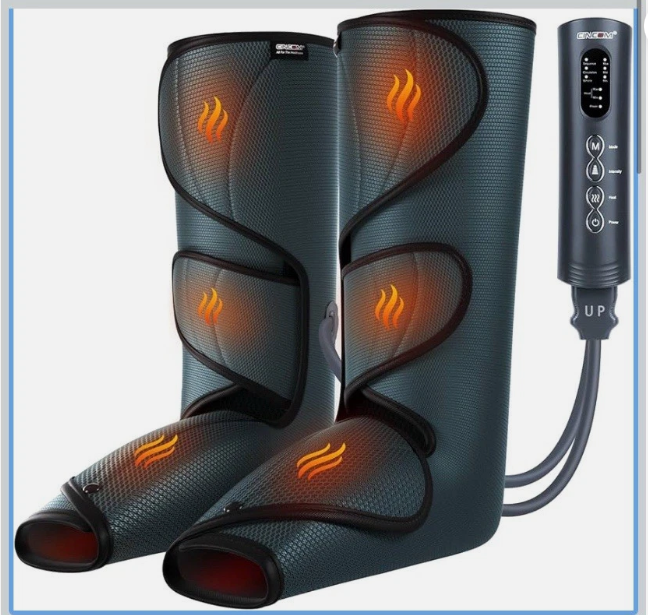 Leg Massager With Heat and Compression, For Circulation and Pain Relief